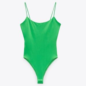 Zara Green Bodysuit Sleek One Piece